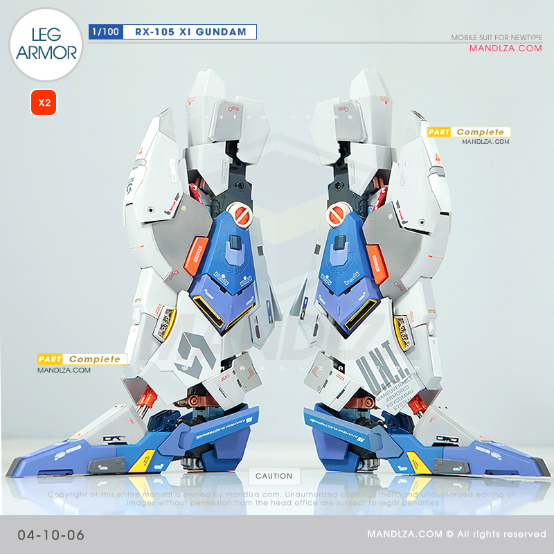 INJECTION] RX-105 XI GUNDAM LEG ARMOR 04-10