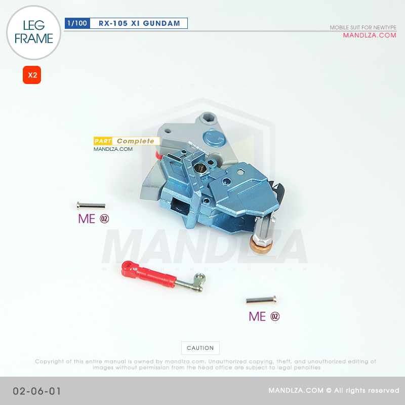 INJECTION] RX-105 XI GUNDAM LEG FRAME 02-06