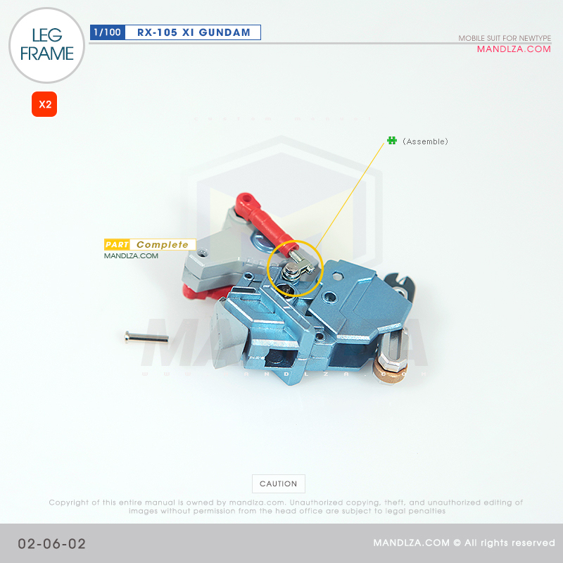 INJECTION] RX-105 XI GUNDAM LEG FRAME 02-06