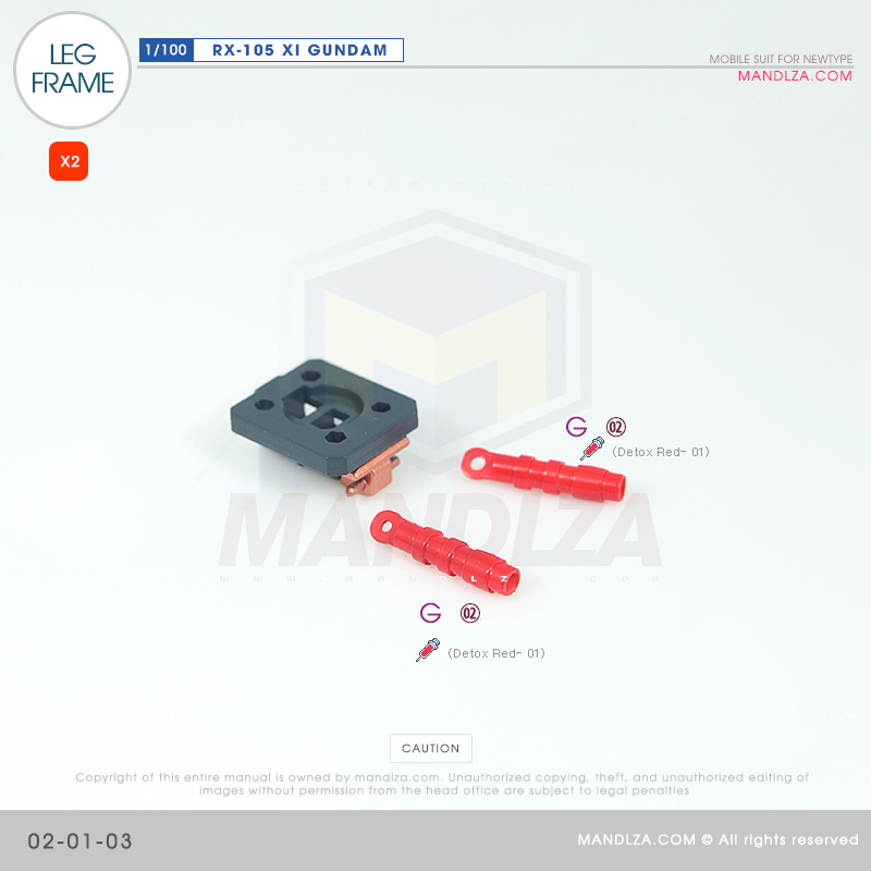 INJECTION] RX-105 XI GUNDAM LEG FRAME 02-01