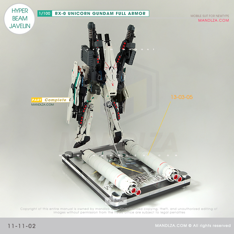 MG] RX-0 UNICORN GUNDAM HYPER BEAM JAVELIN 11-11