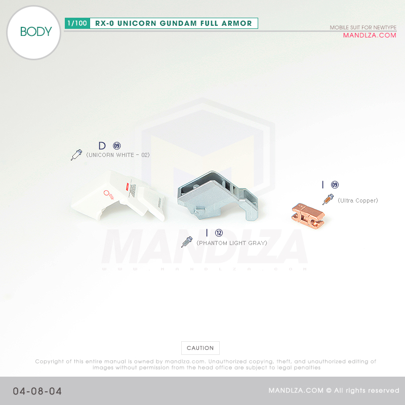 MG] RX-0 UNICORN GUNDAM BODY 04-08