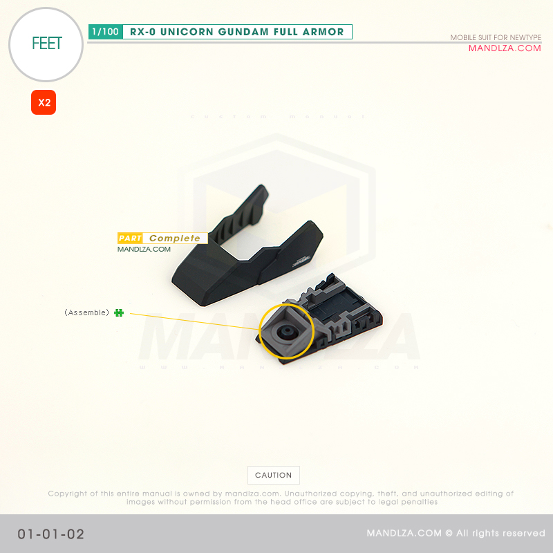 MG] RX-0 UNICORN GUNDAM FEET 01-01