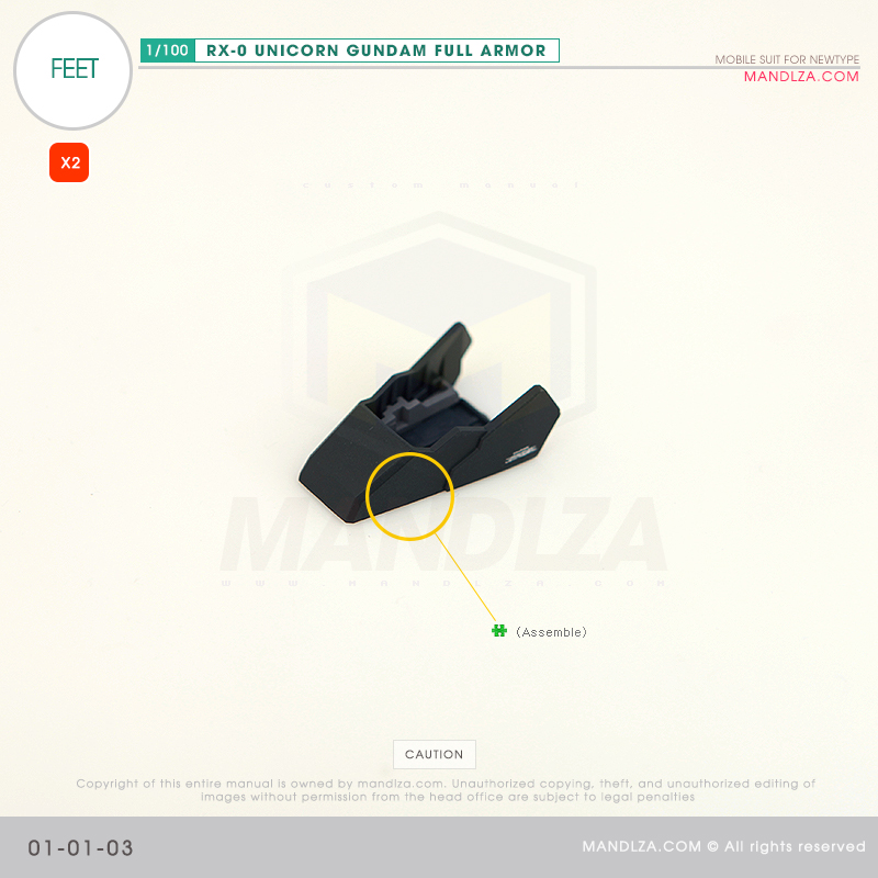 MG] RX-0 UNICORN GUNDAM FEET 01-01