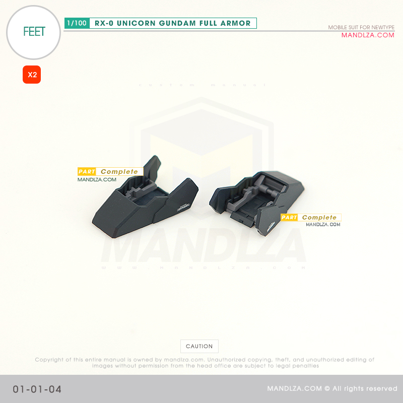MG] RX-0 UNICORN GUNDAM FEET 01-01