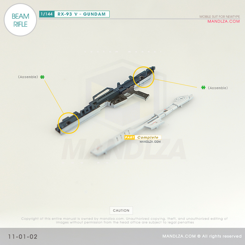 RG] RX-93 NEW GUNDAM BEAM RIFLE 11-01