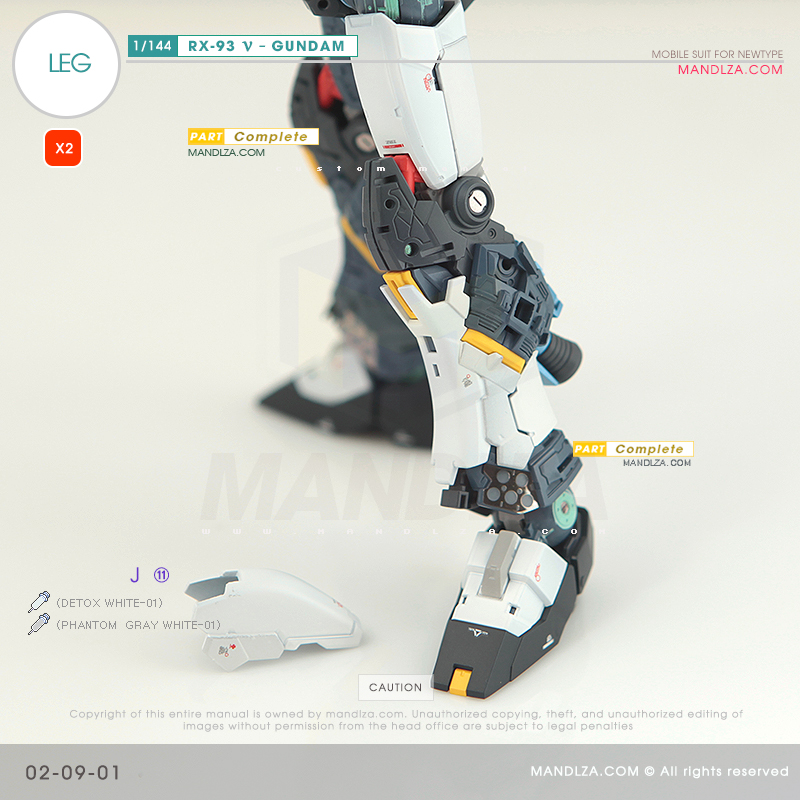 RG] RX-93 NEW GUNDAM LEG 02-09