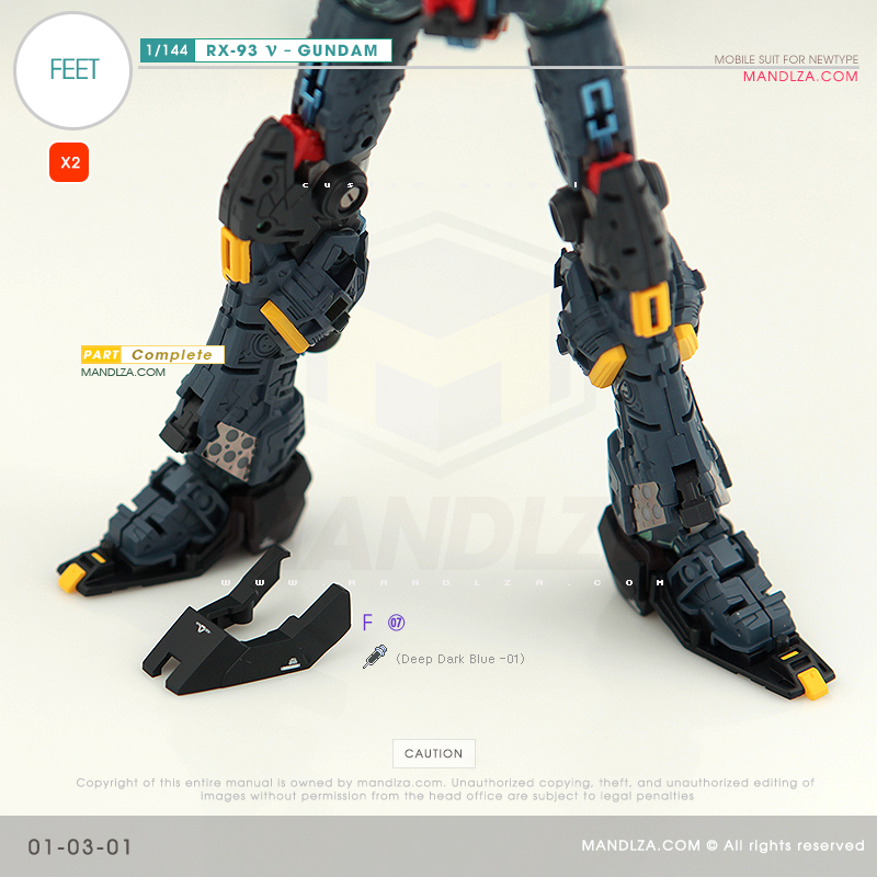 RG] RX-93 NEW GUNDAM FEET 01-03