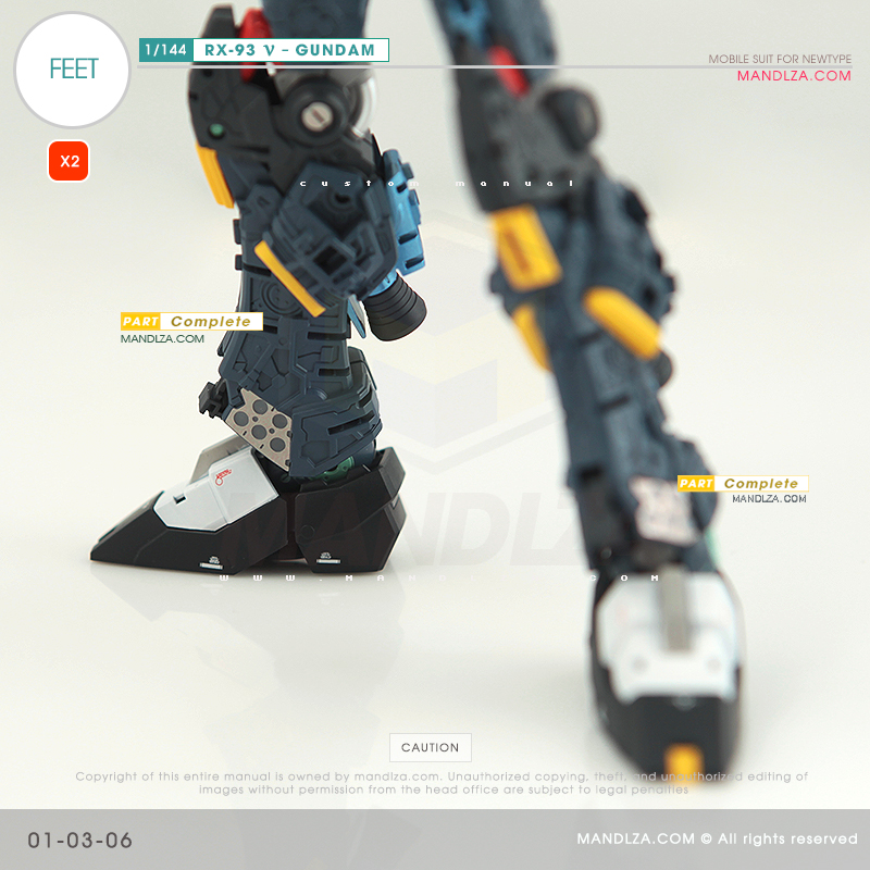 RG] RX-93 NEW GUNDAM FEET 01-03