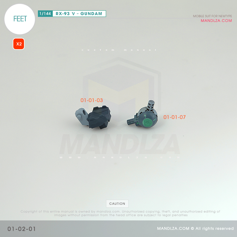 RG] RX-93 NEW GUNDAM FEET 01-02