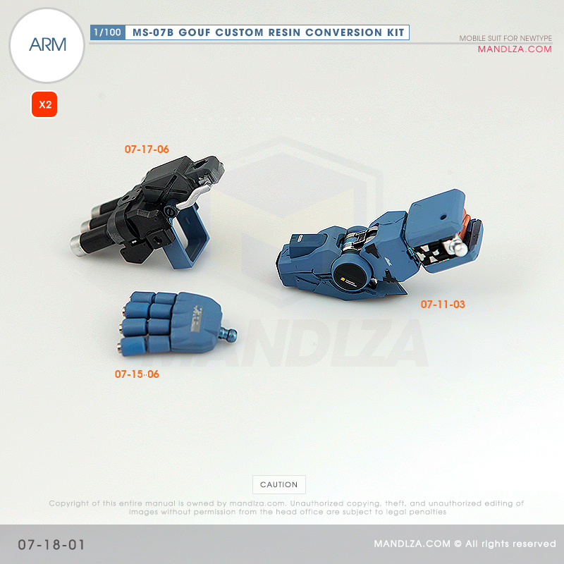 RESIN] MS07B GOUF CUSTOM ARM 07-18