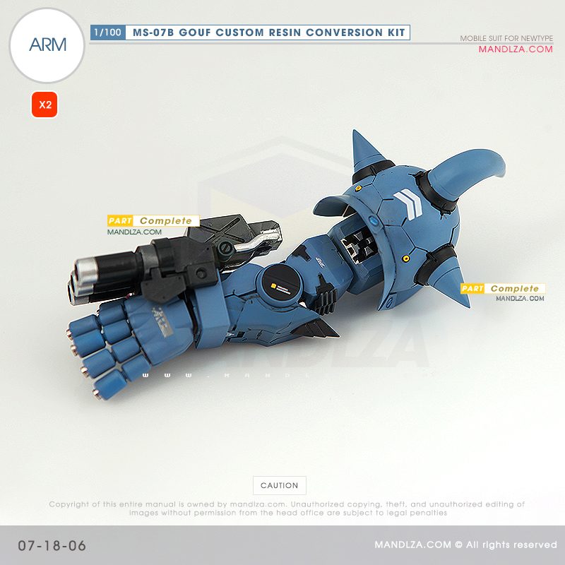 RESIN] MS07B GOUF CUSTOM ARM 07-18