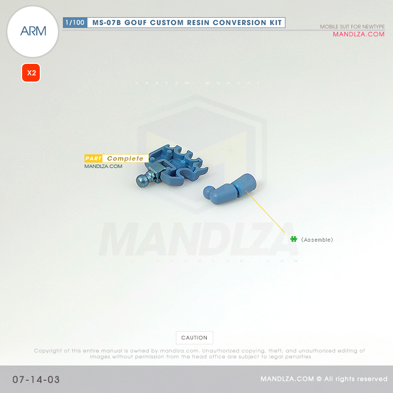 RESIN] MS07B GOUF CUSTOM ARM 07-14