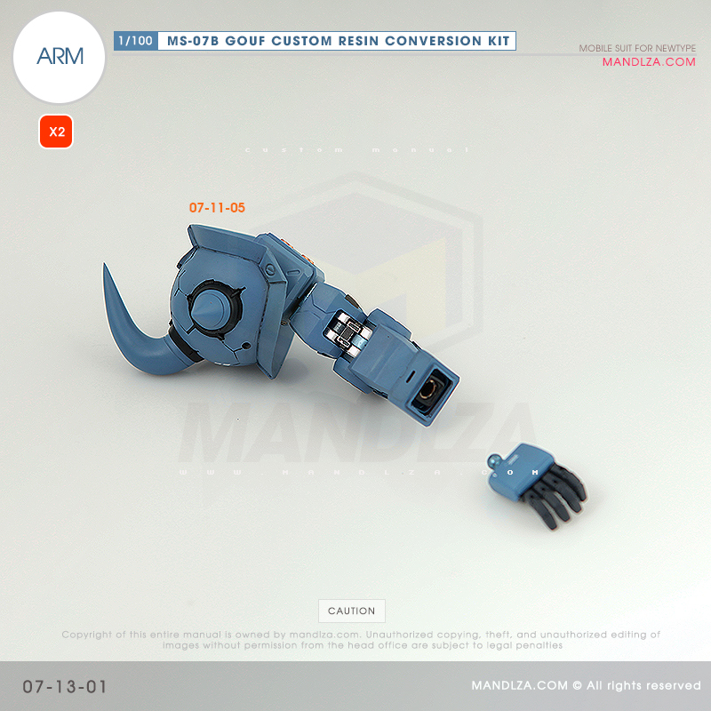 RESIN] MS07B GOUF CUSTOM ARM 07-13