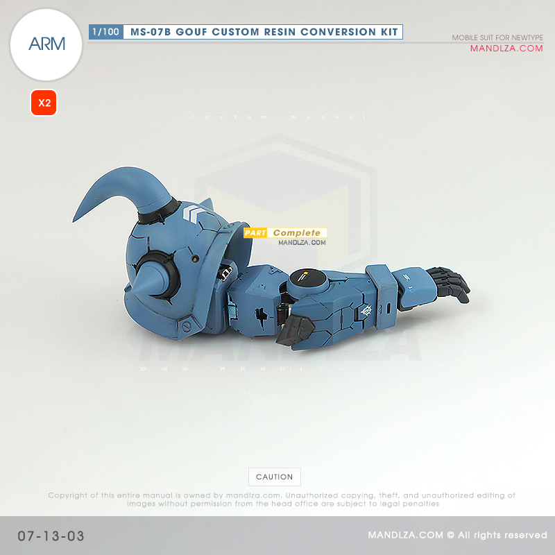 RESIN] MS07B GOUF CUSTOM ARM 07-13