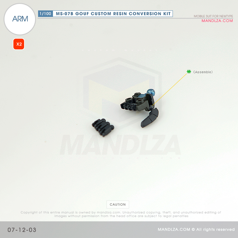 RESIN] MS07B GOUF CUSTOM ARM 07-12