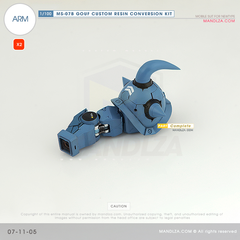 RESIN] MS07B GOUF CUSTOM ARM 07-11