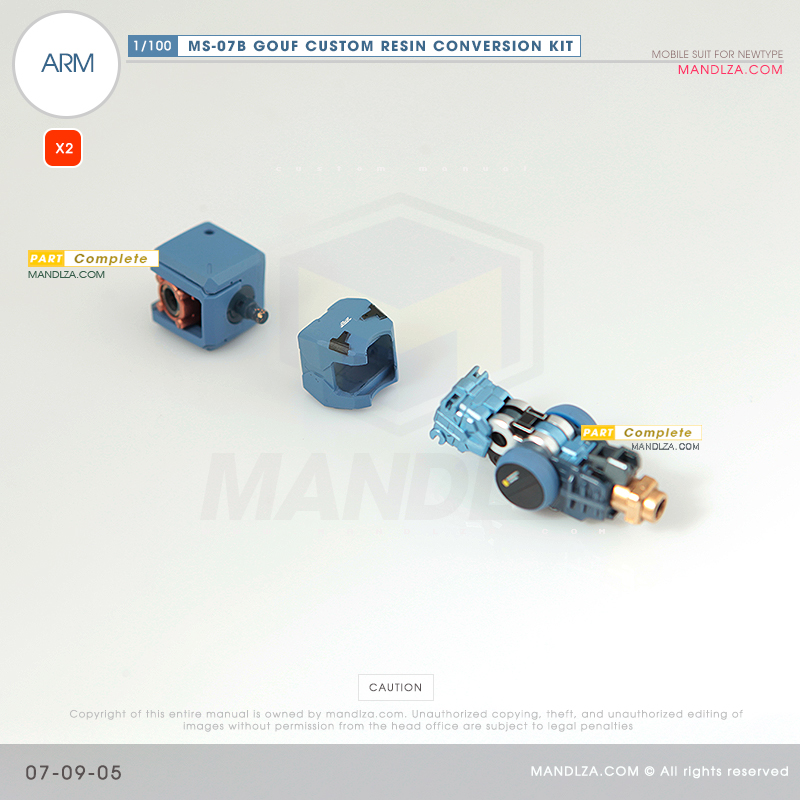 RESIN] MS07B GOUF CUSTOM ARM 07-09