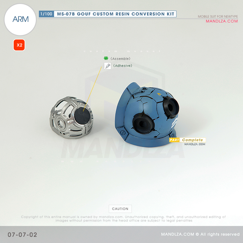 RESIN] MS07B GOUF CUSTOM ARM 07-07