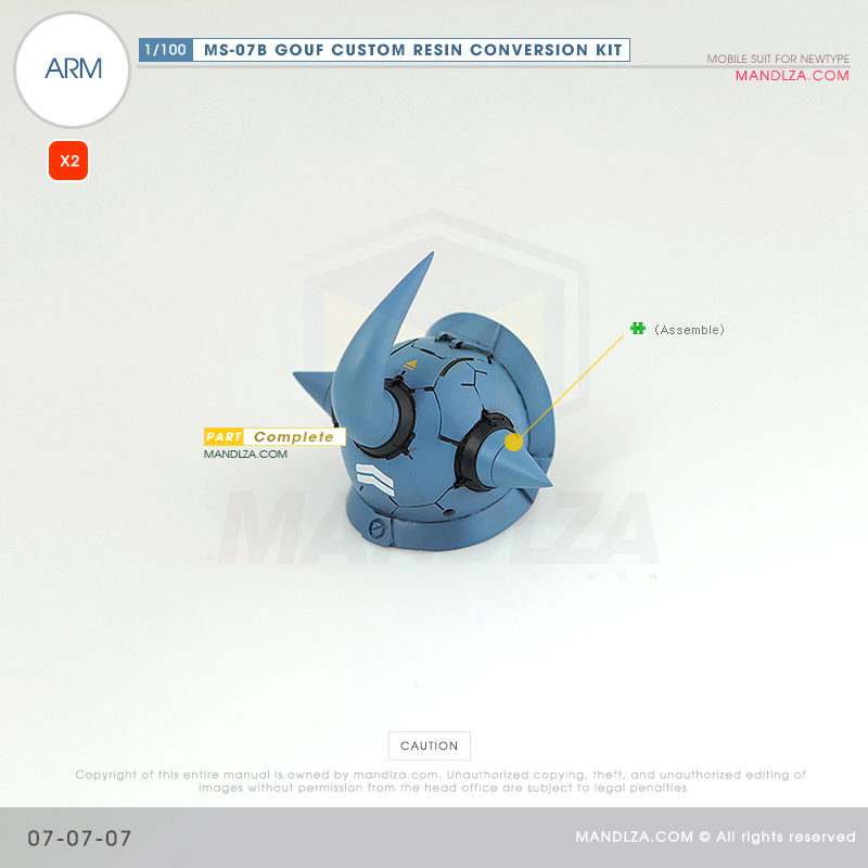 RESIN] MS07B GOUF CUSTOM ARM 07-07