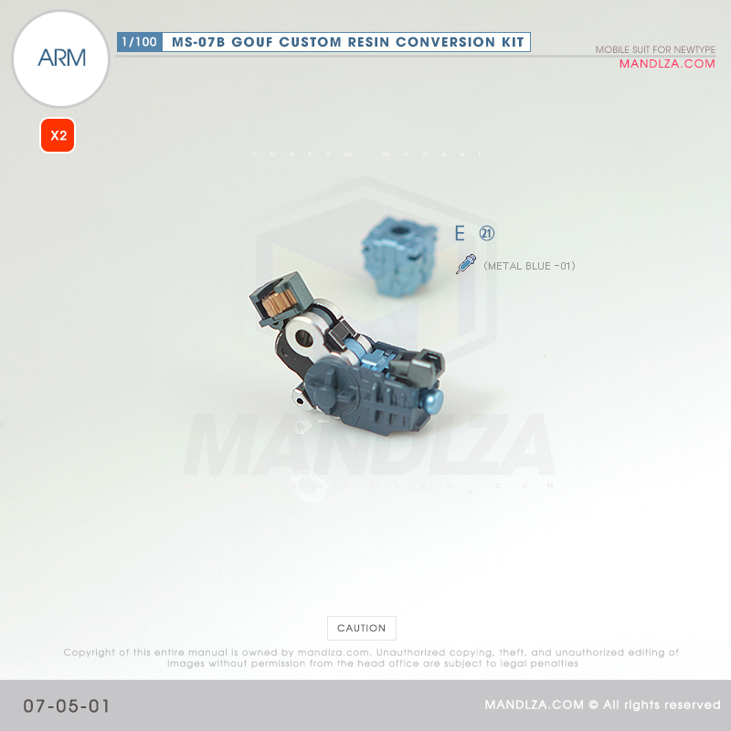 RESIN] MS07B GOUF CUSTOM ARM 07-05