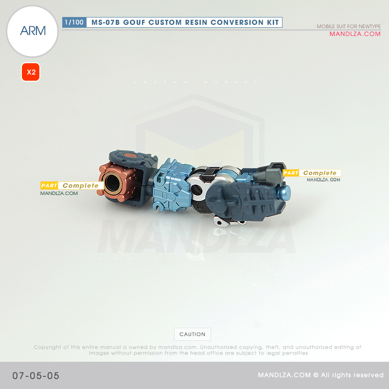 RESIN] MS07B GOUF CUSTOM ARM 07-05