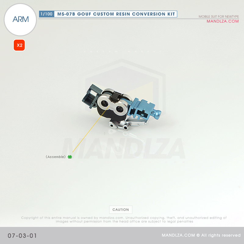 RESIN] MS07B GOUF CUSTOM ARM 07-03