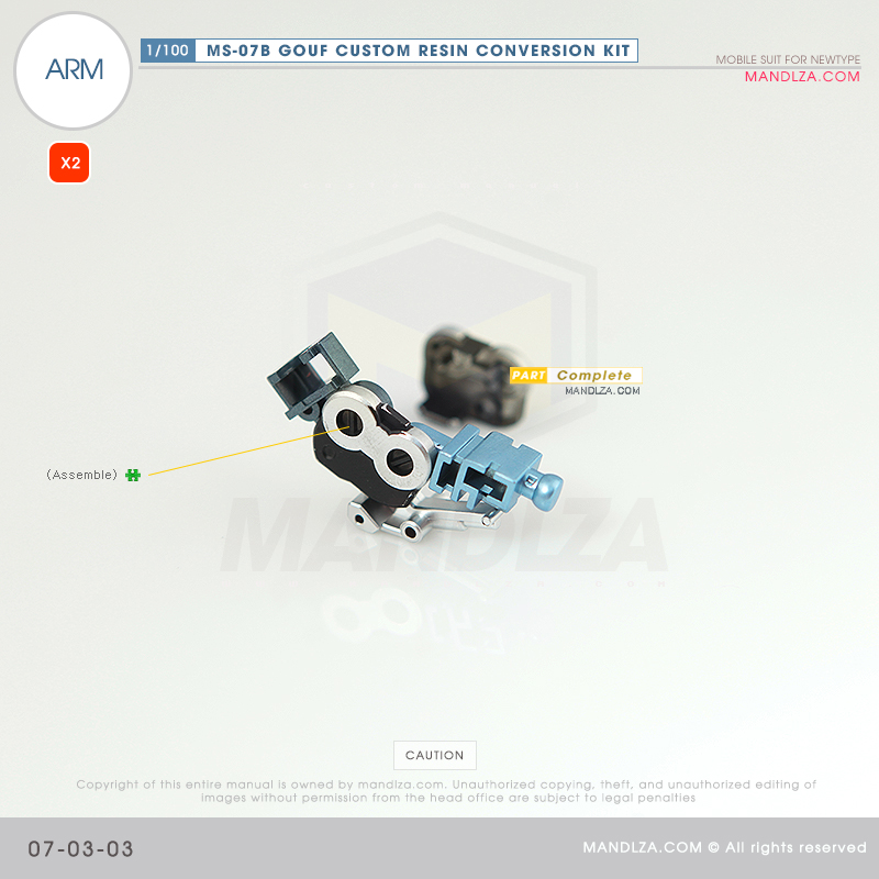 RESIN] MS07B GOUF CUSTOM ARM 07-03