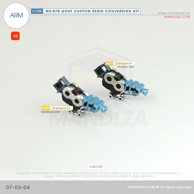 RESIN] MS07B GOUF CUSTOM ARM 07-03