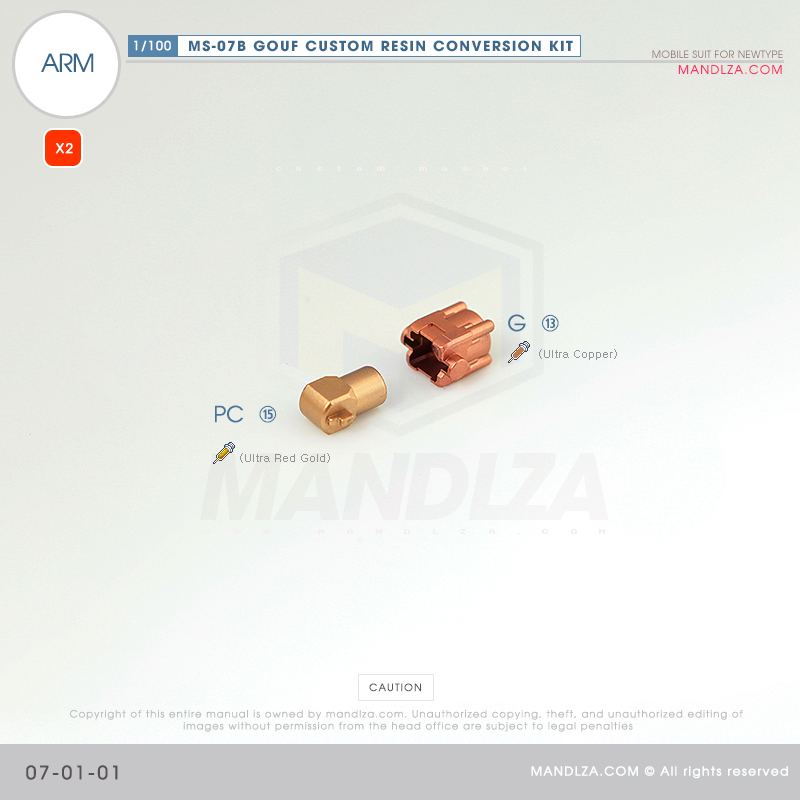 RESIN] MS07B GOUF CUSTOM ARM 07-01