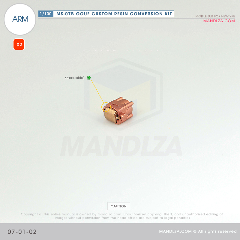RESIN] MS07B GOUF CUSTOM ARM 07-01
