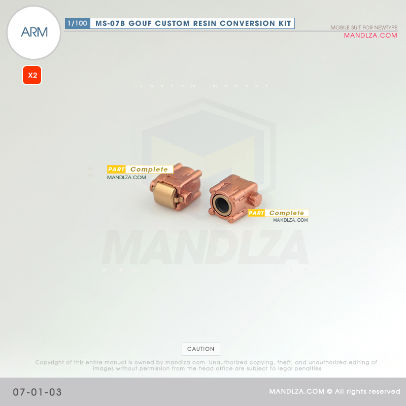 RESIN] MS07B GOUF CUSTOM ARM 07-01