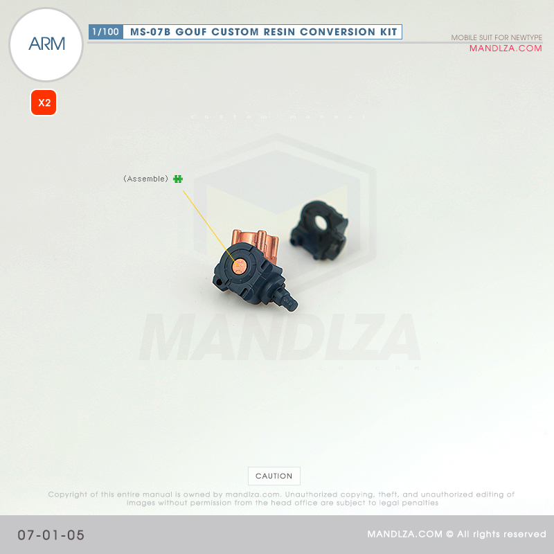 RESIN] MS07B GOUF CUSTOM ARM 07-01