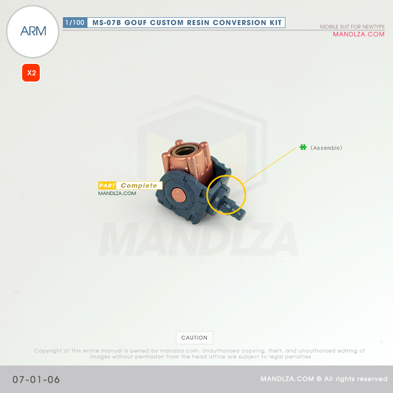 RESIN] MS07B GOUF CUSTOM ARM 07-01