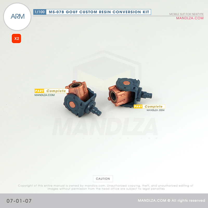 RESIN] MS07B GOUF CUSTOM ARM 07-01