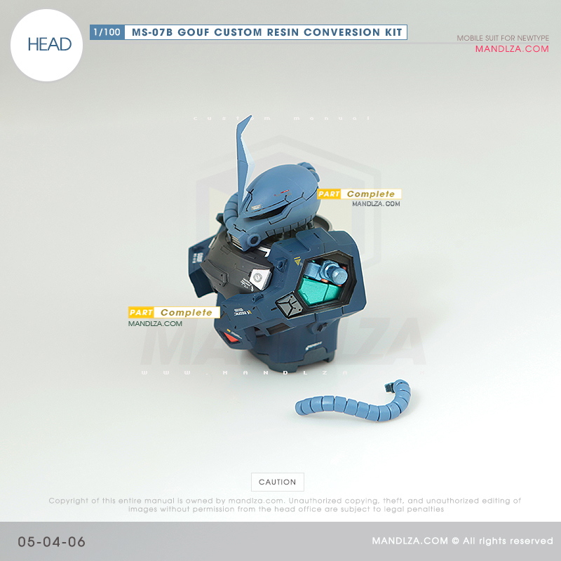 RESIN] MS07B GOUF CUSTOM HEAD 05-04