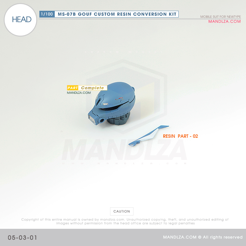 RESIN] MS07B GOUF CUSTOM HEAD 05-03