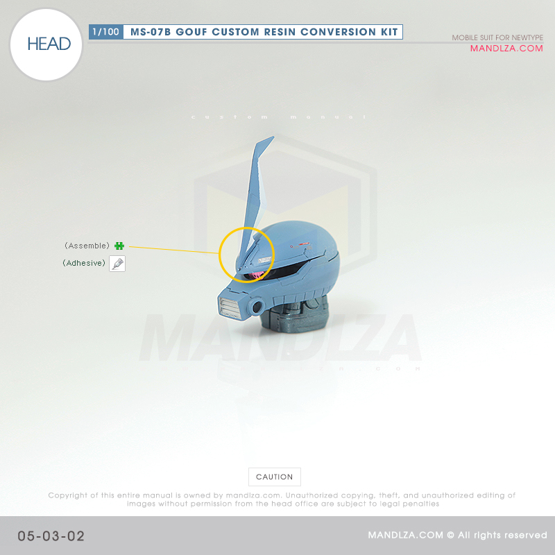 RESIN] MS07B GOUF CUSTOM HEAD 05-03