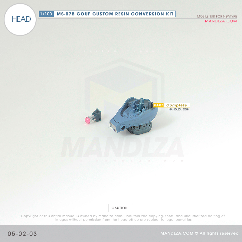RESIN] MS07B GOUF CUSTOM HEAD 05-02