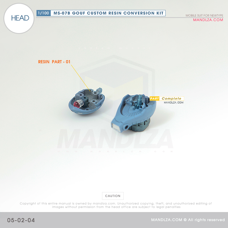RESIN] MS07B GOUF CUSTOM HEAD 05-02