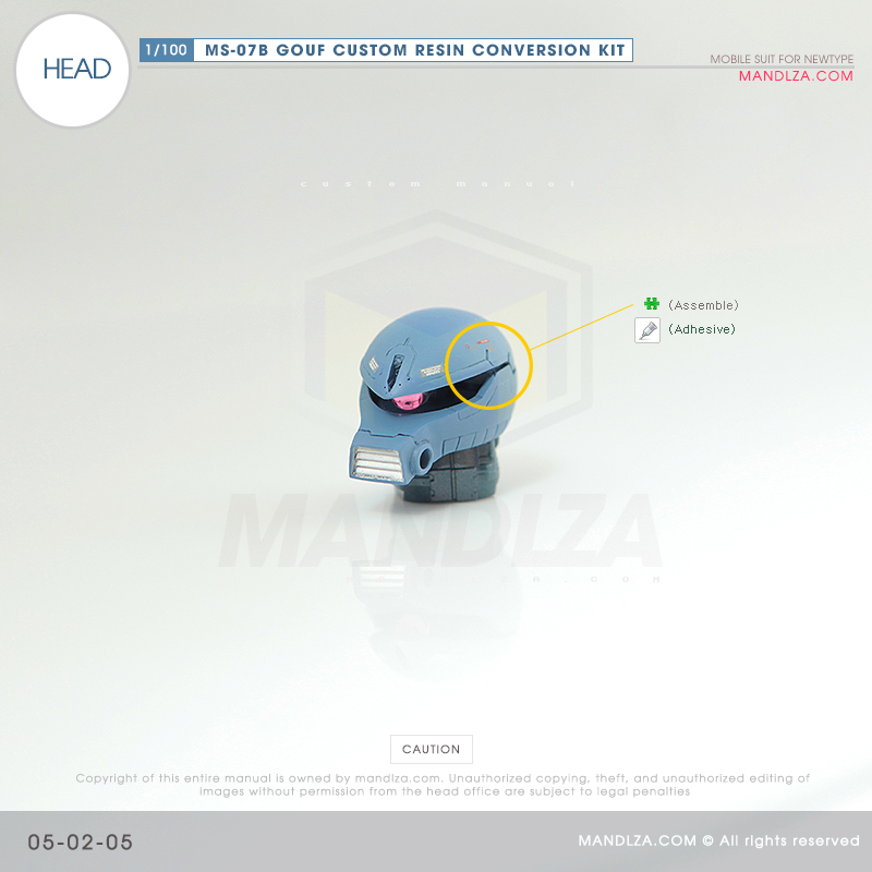RESIN] MS07B GOUF CUSTOM HEAD 05-02