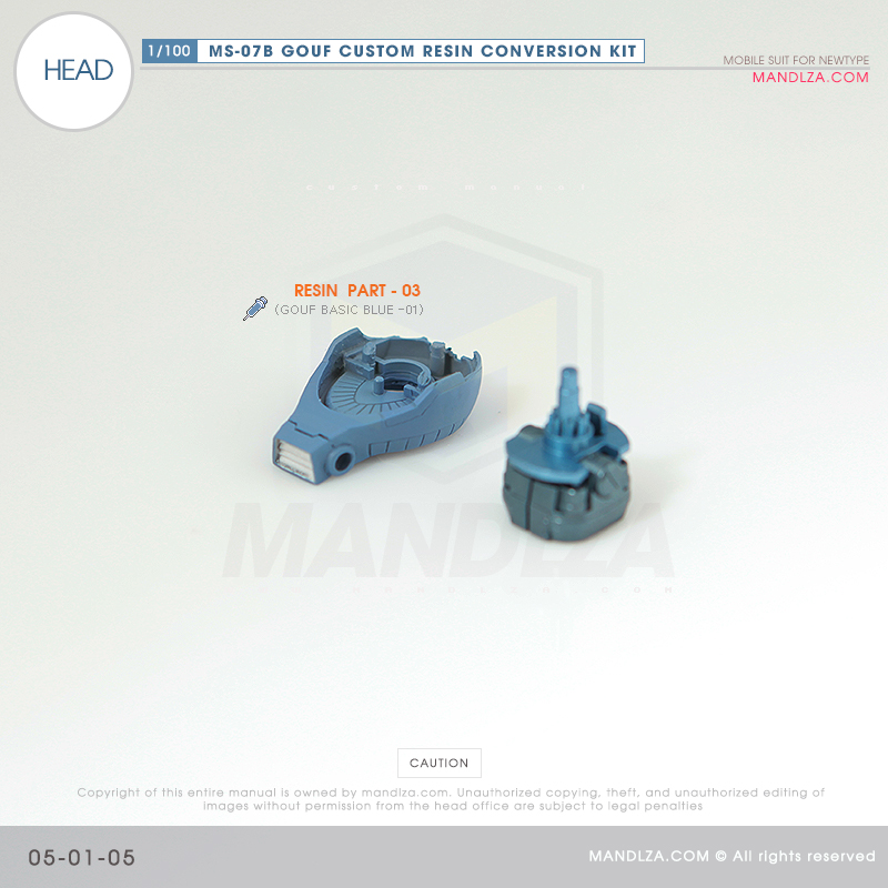 RESIN] MS07B GOUF CUSTOM HEAD 05-01
