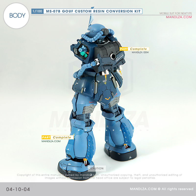 RESIN] MS07B GOUF CUSTOM BODY 04-10