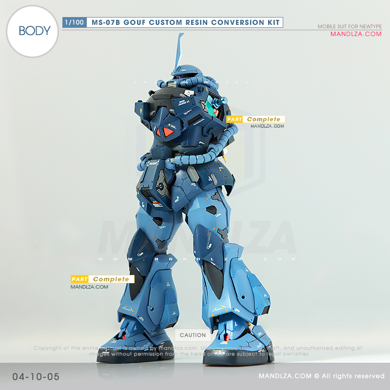 RESIN] MS07B GOUF CUSTOM BODY 04-10