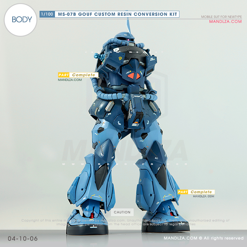 RESIN] MS07B GOUF CUSTOM BODY 04-10