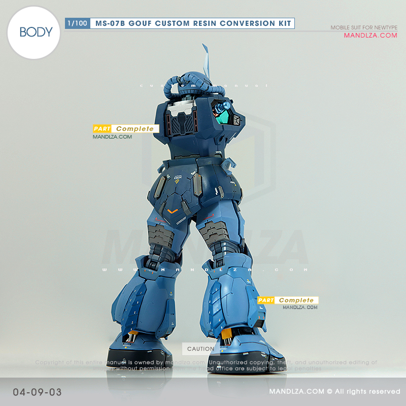 RESIN] MS07B GOUF CUSTOM BODY 04-09