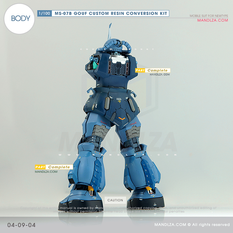 RESIN] MS07B GOUF CUSTOM BODY 04-09