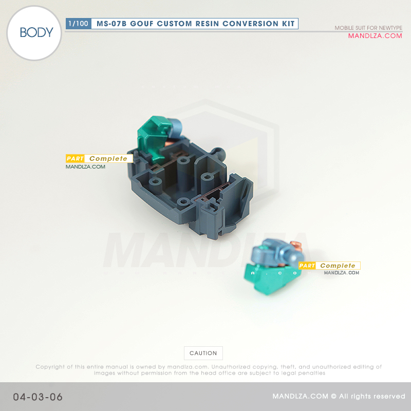 RESIN] MS07B GOUF CUSTOM BODY 04-03