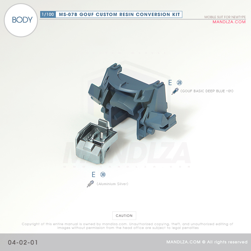 RESIN] MS07B GOUF CUSTOM BODY 04-02