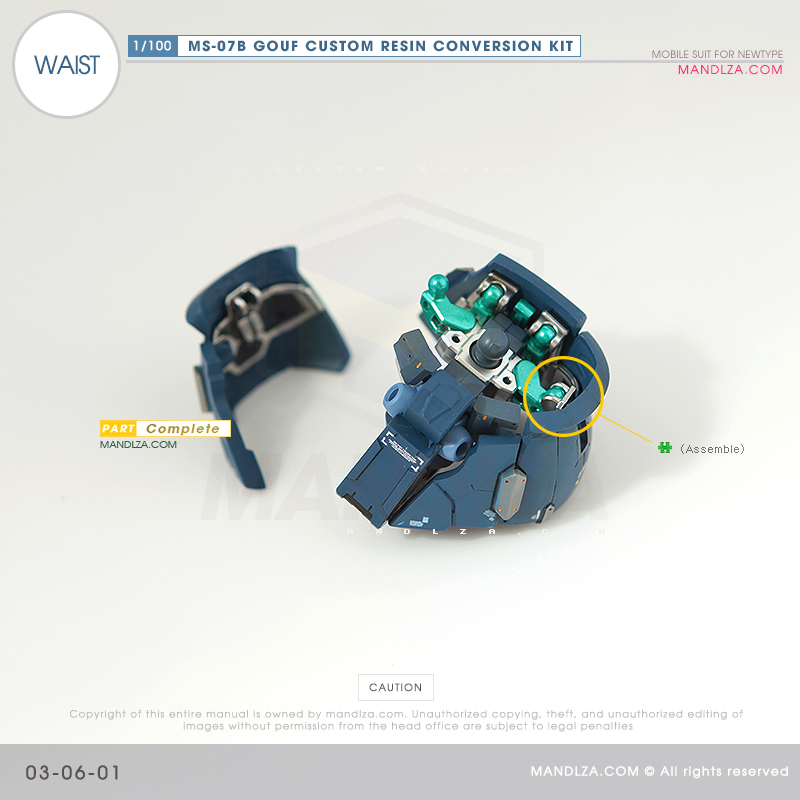 RESIN] MS07B GOUF CUSTOM WAIST 03-06